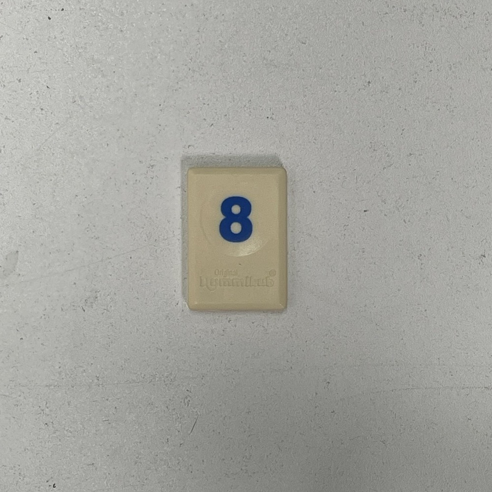 Rummikub Replacement Tiles Blue 8 Pressman 1997 Game Parts